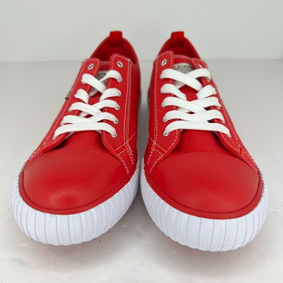 Levi Strauss Womens 52036301R1 Red Anika C Logo Canvas Lace Up Size 10 Sneakers - Picture 3 of 11